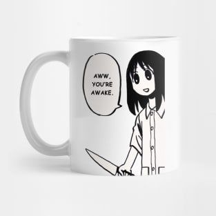 aww you're awake / funny azumanga daioh knife osaka Mug